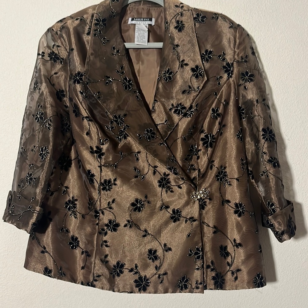 Leslie Fay Brown Jacket